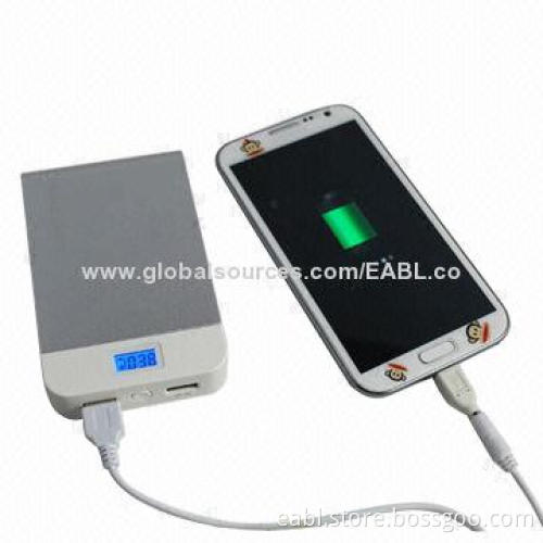 11,000mAh High-capacity Power Bank with Dual-USB, 5V/1, 2A for Mobile Phones, Charges Two Devices